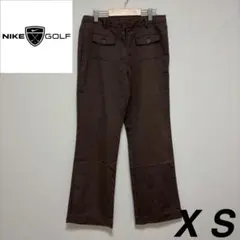 【ナイキゴルフ】 ゴルフパンツ XS ブラウン ウール混 ロングパンツ 古着のサムネイル