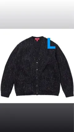 【極美品】シュプリームコンフェッティ カーディガン L Supreme - シュプリーム Confetti Cardiganの通販 by タカシマ