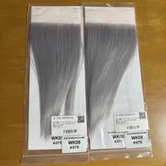 【新品未使用】生え際パーツ(フロントレース) アイスグレー 2点セットのサムネイル