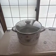 ホーロー鍋　蒸し器のサムネイル