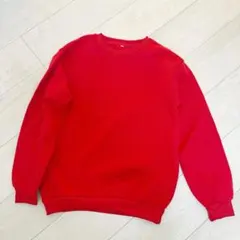 裏起毛　赤　スウェット　トレーナー　XS