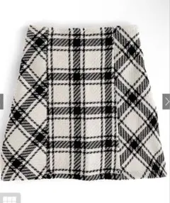 バックリボンツイードチェックスカート gm699 GRL