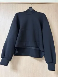 【allureville】ショート丈 パーカー ブラックのサムネイル