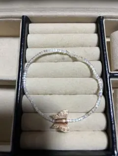 ハンドメイド 蝶モチーフ ブレスレット