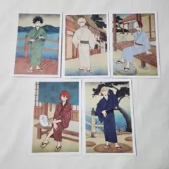 緑谷、爆豪、轟、霧島、物間 浮世絵 特典ポストカード ヒロアカ