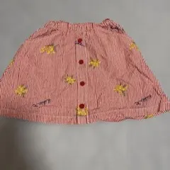 hakka kids 赤白ストライプ スカート 110cmのサムネイル