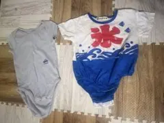 花柄・波模様ロンパース・カバーオール