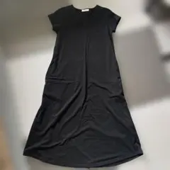 AMERICAN HOLIC Vネック ロングワンピース ブラック フリーサイズ