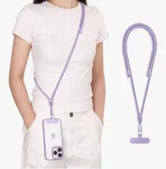 多機能 スマホショルダー 斜めがけ首掛け肩掛け 携帯ストラップスマホストラップ