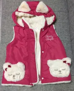 シャーリー クマ ワンピース 靴下セット 90サイズ クリスマスコーデに