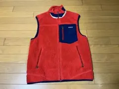 古着 PATAGONIA パタゴニア S クラシックレトロX ベスト ボア 赤