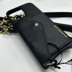 BANDOLIER ブラック スマホショルダーバッグ