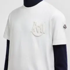 並行輸入品　　MONCLER Tシャツ ラスト1点 MONCLER Matt Black モンクレール マットブラック Tシャツ