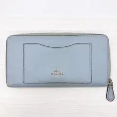 COACH コーチ　長財布　水色　正規品　送料無料