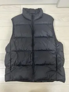 ユニクロウルトラライトダウンベスト/ワイドキルト　黒　XXL