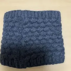 リバーシブル ネックウォーマー ネイビー