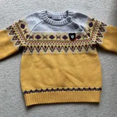 DOUBLE-B ノルディック柄ニットセーター 90cm