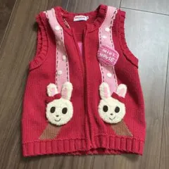 ミキハウス　女の子　ベスト　90cm