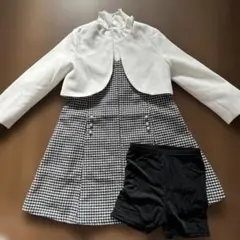 4点セット　ボレロ ワンピース　長袖Tシャツ　くろぱん　120