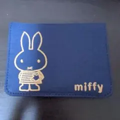 ミッフィー パスケース 定期入れ　ネイビーブルー