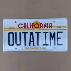 アメリカ映画 バック・トゥ・ザ・フューチャー CMプレート