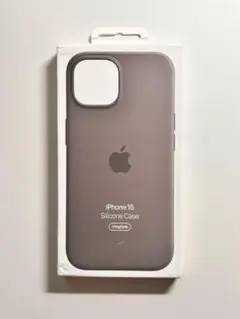 【新品】純正 iPhone 15 シリコンケース・クレイ①