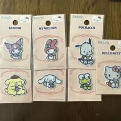 サンリオ　キャラクター　ワッペン　シール　刺繍　ステッカー