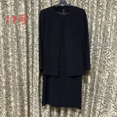 ブラックフォーマル　ワンピース　ノーカラージャケット