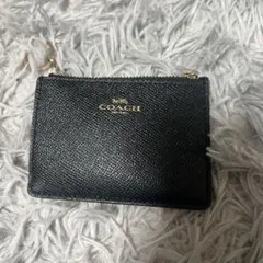 COACHキーリングつきパスケース