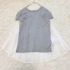 希少】sacai ドッキング バックレース チュニック ワンピース リネン混