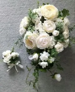 ウエディングブーケ ブートニア