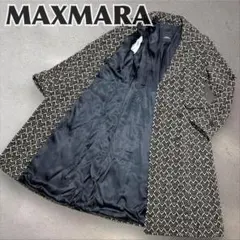 MaxMara WEEKEND ロングコート チェスターダブル　総柄 40のサムネイル