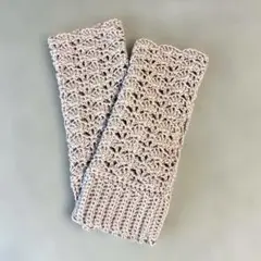 春夏ハンドウォーマー　ハンドメイド　かぎ針編み