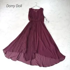 新品タグ付♡Dorry Doll ドレス プリーツ レース切替 38 結婚式