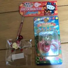 ハローキティ　ご当地ストラップ　ファスナーマスコット　青森限定　りんごセット