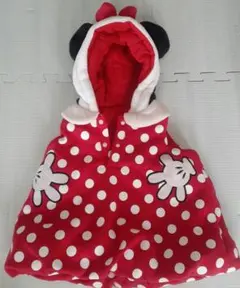ミニーマウス　ベビーポンチョ　ノースリーブ　ワンピース　着ぐるみ