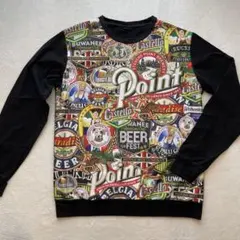 アメリカ　カラフル　柄物　イラスト スウェット トレーナー