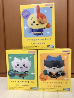 僕のヒーローアカデミアx ちいかわ　フィギュア 3体セット　未開封　12