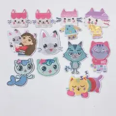 ギャビーのドールハウス 刺繍 アイロンワッペン
