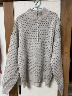 CITEN バーズアイハーフジップニット