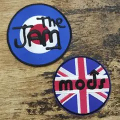 ★ ジャム　ポール・ウェラー　モッズ　パンク　ワッペン2枚セット　mw-192