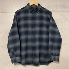 OLD UNIQLO オンブレチェック柄 フランネルシャツ 好配色 y2k