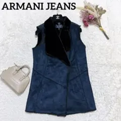ARMANI JEANS アルマーニジーンズ ボアベスト ジレ 42 ネイビーのサムネイル