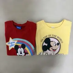 ディズニー ミッキーマウス Tシャツ 2枚セット