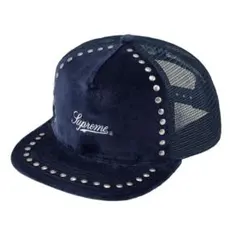 Supreme Studded Velvet Mesh Back 5-Panel