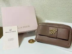 Maison de FLEUR ピンクベージュキーケース