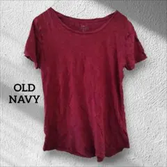 ✨１点限り✨ OLD NAVY バーガンディ 半袖Tシャツ トップス【S】