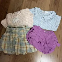 まとめ売り　4着セット　110 120 トップス　スカッツ　スカート　Tシャツ