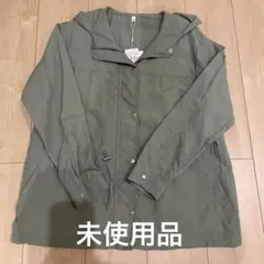 オリーブグリーン フード付き マウンテンパーカー M