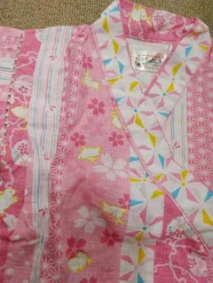 ピンク　女の子　甚平